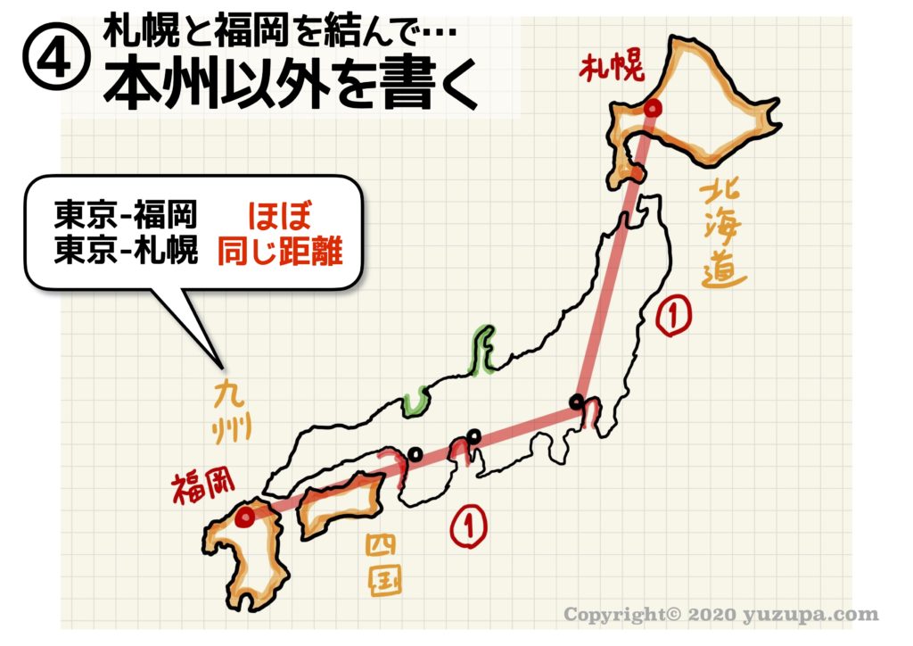 中学受験 日本地図の書き方 きれいな日本地図を書くシンプルな方法 かるび勉強部屋