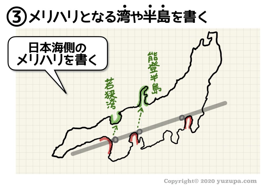 中学受験 日本地図の書き方 きれいな日本地図を書くシンプルな方法 かるび勉強部屋