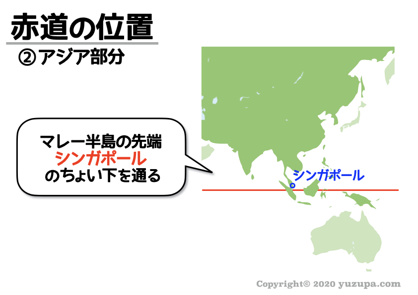 中学受験 赤道の位置はどこ わかりやすい３つの目印を地図で確認 かるび勉強部屋